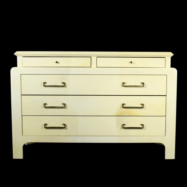 Harrison Van Horn Style Parchment Pagoda Credenza