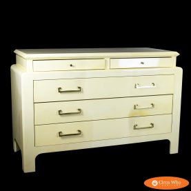 Harrison Van Horn Style Parchment Pagoda Credenza
