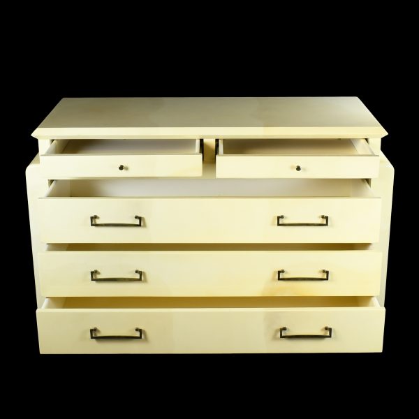 Harrison Van Horn Style Parchment Pagoda Credenza