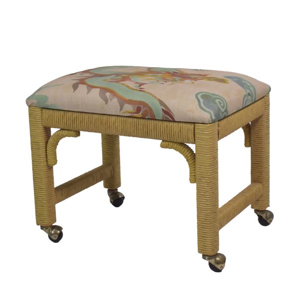 Henry Link Console With Upholstered Stool