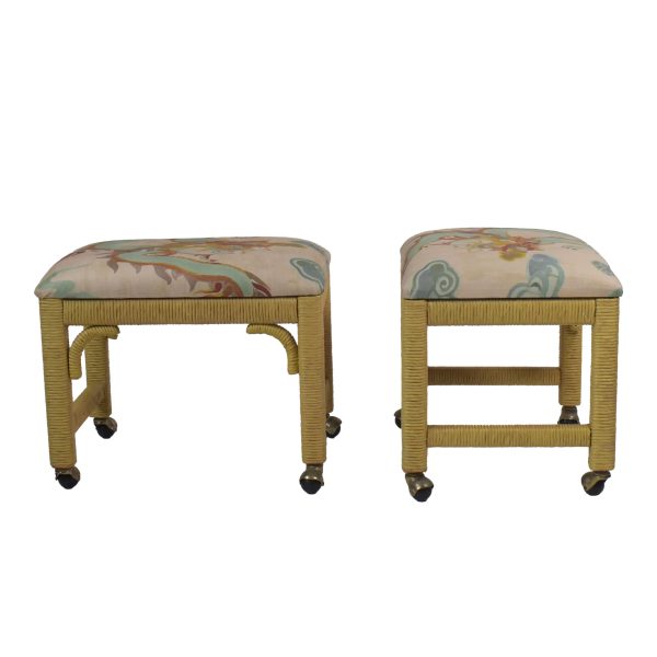 Henry Link Console With Upholstered Stool