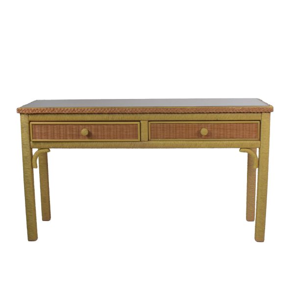 Henry Link Console With Upholstered Stool