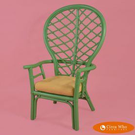 High Back Fretwork Arm Chair
