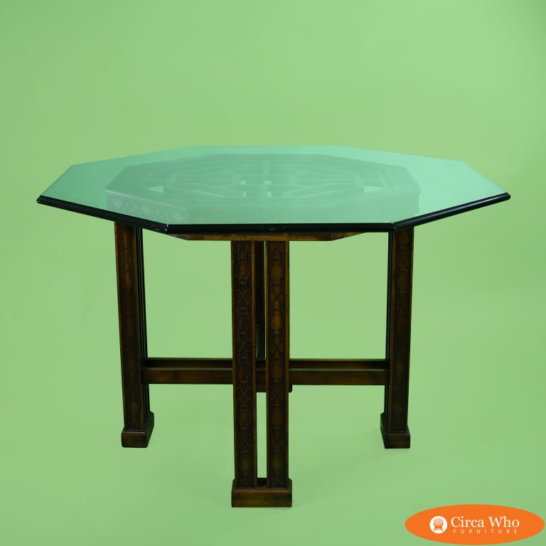 Hollywood Regency Octagonal Dining Table