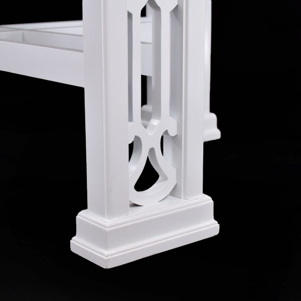 Hollywood Regency Octagonal White Dining Table