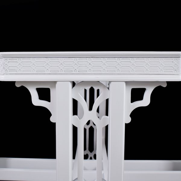 Hollywood Regency Octagonal White Dining Table