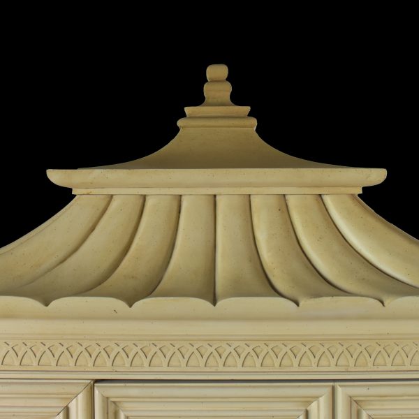 Hollywood Regency Pagoda Cabinet by Thomasville