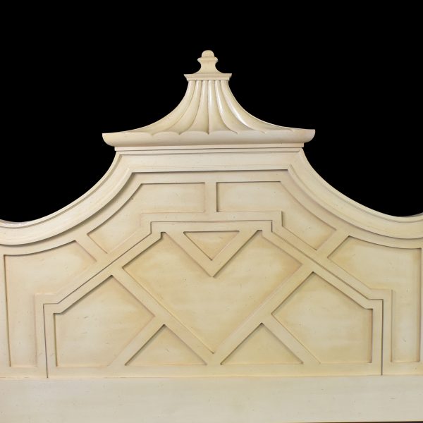 Hollywood Regency Pagoda King Headboard