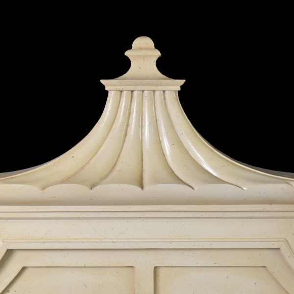 Hollywood Regency Pagoda King Headboard