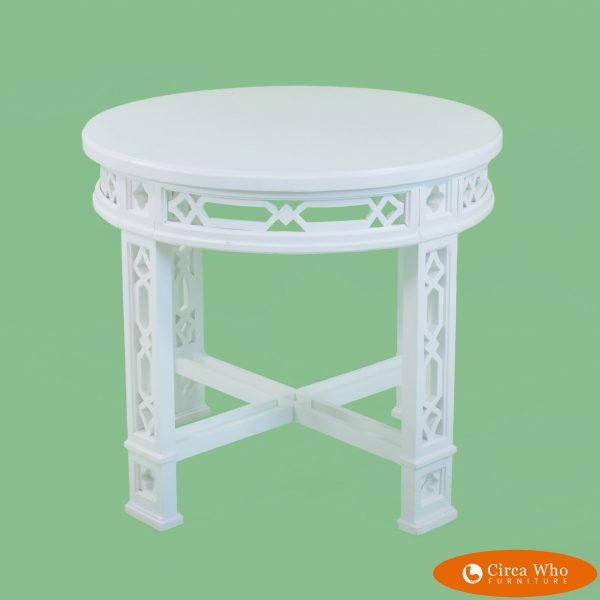 Hollywood Regency Round Side Table