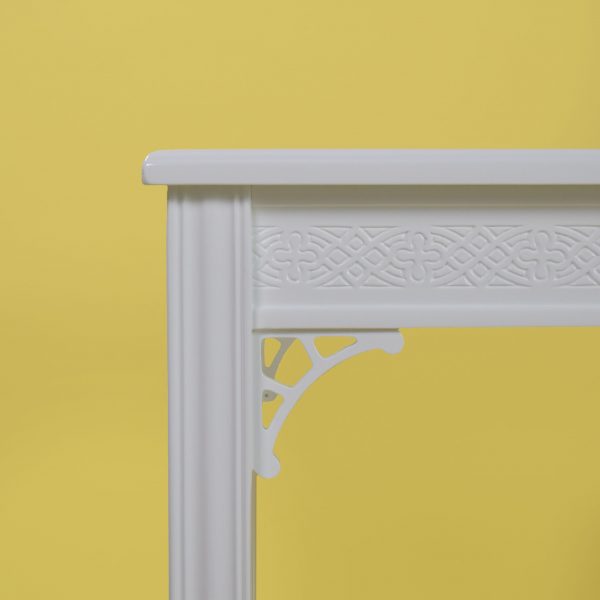 Hollywood Regency White Console
