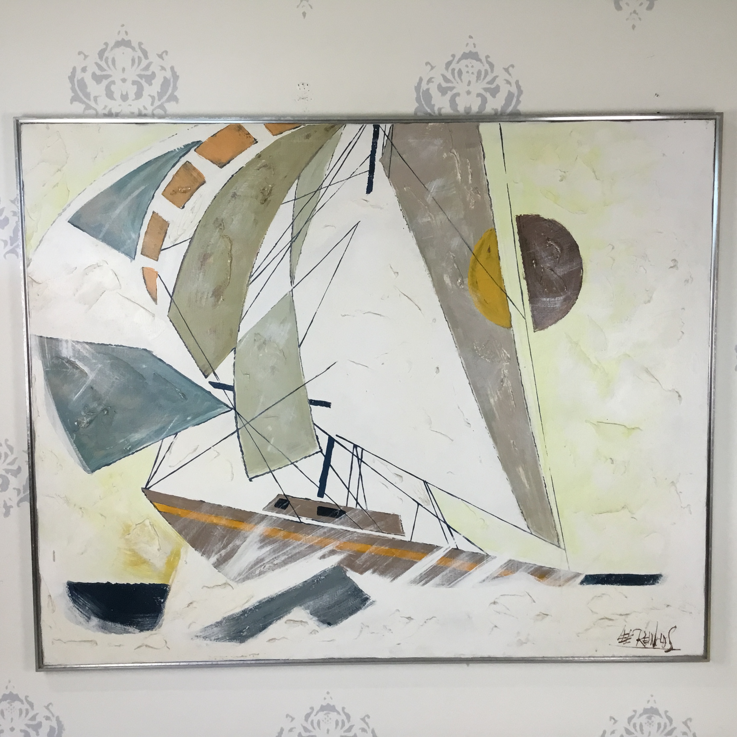large sailboat painting