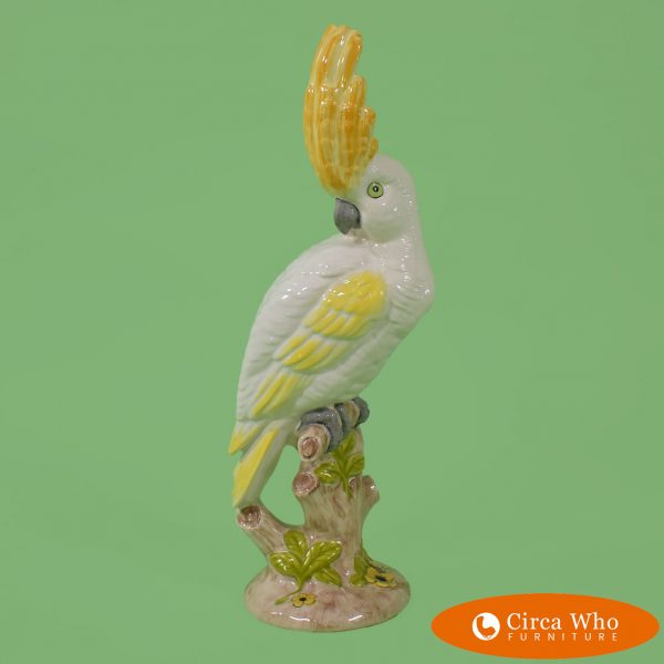 Italian Ceramic Cockatoo