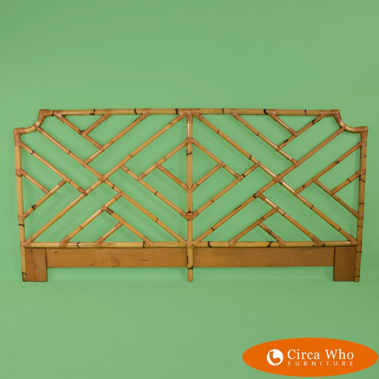 King Bamboo Rattan Fretwork Headboard Circa Who