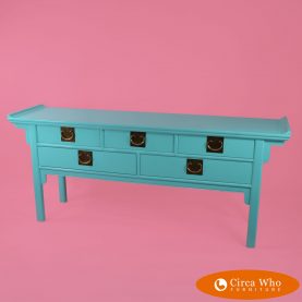 Lacquered Pagoda Console by Century