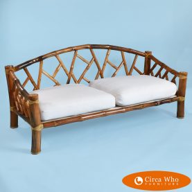 Large Bamboo Sofa