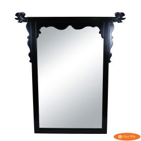 Large Black Century Mirror