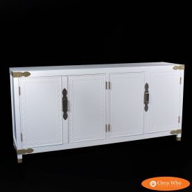 Large Chinoiserie Credenza With Brass