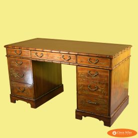 Large Faux Bamboo Handpainted Desk