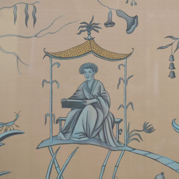 Large Framed Chinoiserie Artwork
