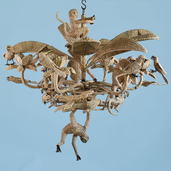 Large Toucan, Parrot, Monkey Chandelier by Mario Lopez Torres - Image 2