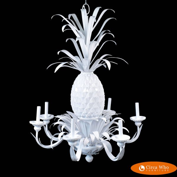 Large White Pineapple Chandelier