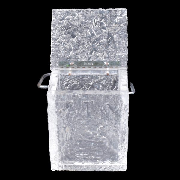 Lucite Crackled Ice Bucket