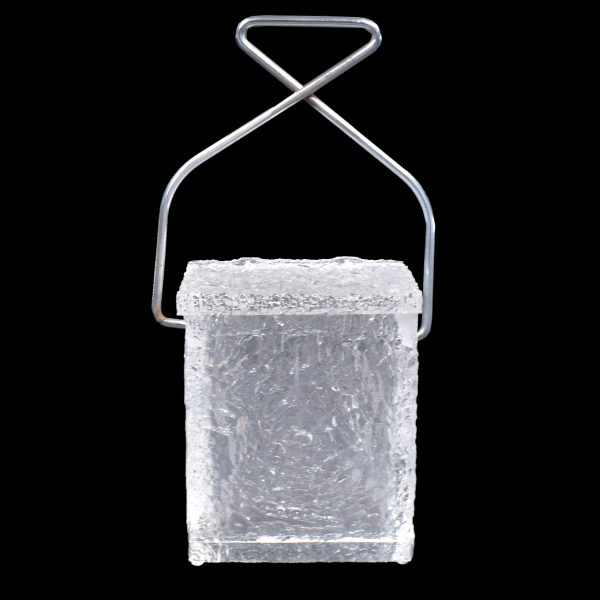 Lucite Crackled Ice Bucket