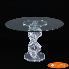 Lucite Stacked Dining Table