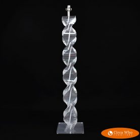 Lucite Stacked Floor Lamp