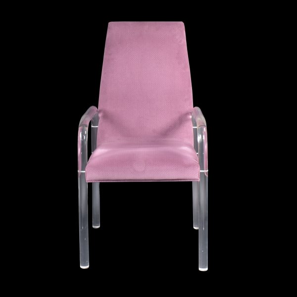 Lucite Upholstered Chair