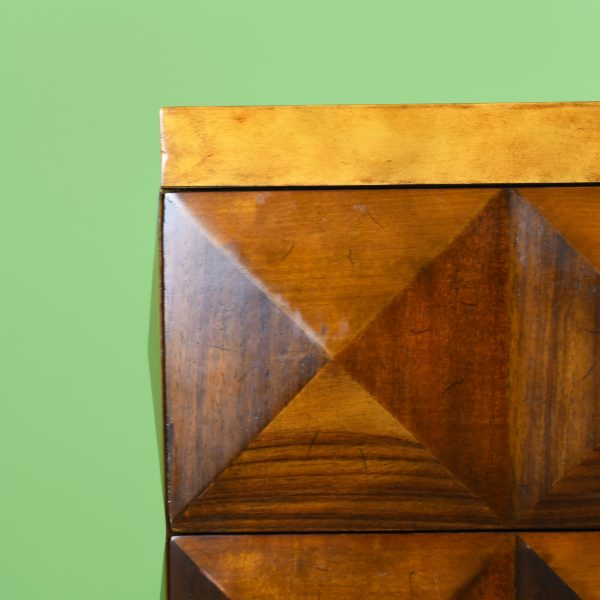 MCM 10-Drawer Inlaid Pyramidal Chest by Maitland-Smith