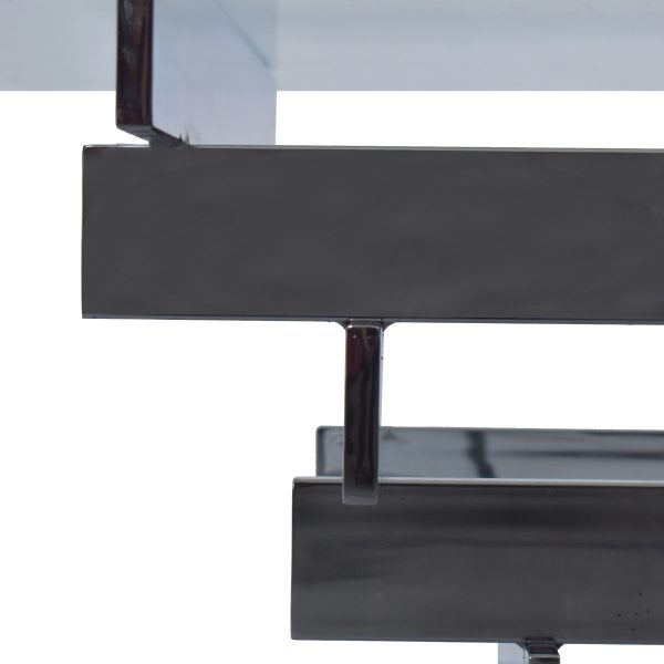 MCM Chrome Stacked Coffee Table By Paul Mayen