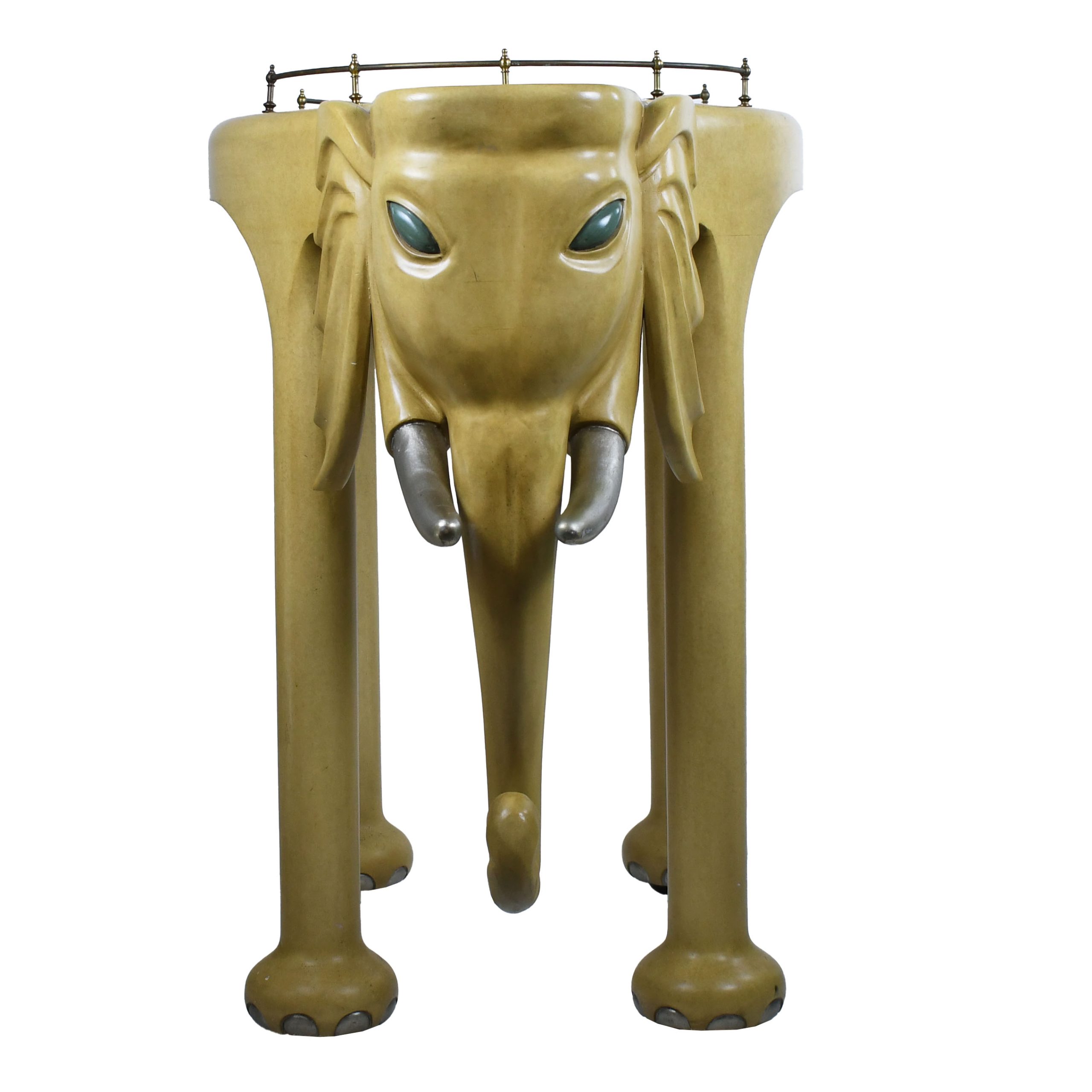 MCM Elephant Rolling Bar With Stools - Image 4