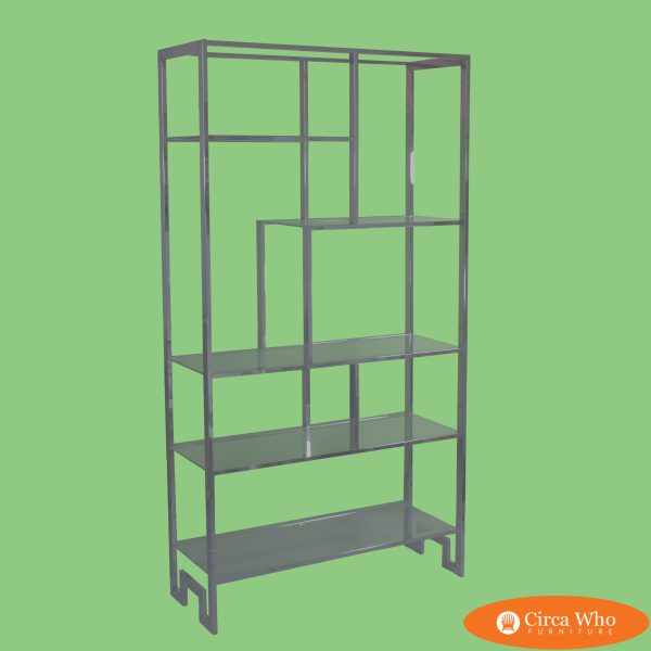 MCM Fretwork Metal Etagere