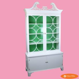 MCM Ornamental White Cabinet