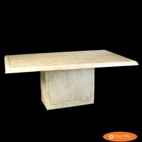MCM Tessellated Stone Rectangular Dining Table