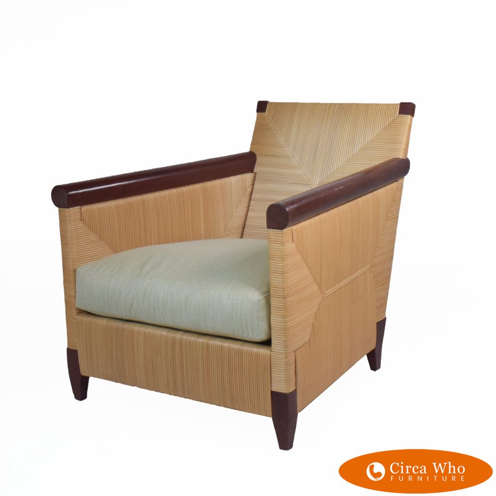 Mahogany Lounge Chair by John Hutton for Donghia