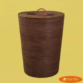 Medium Pencil Reed Basket With Lid