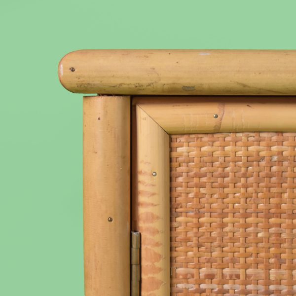 Mid Century Italian Bamboo Dresser