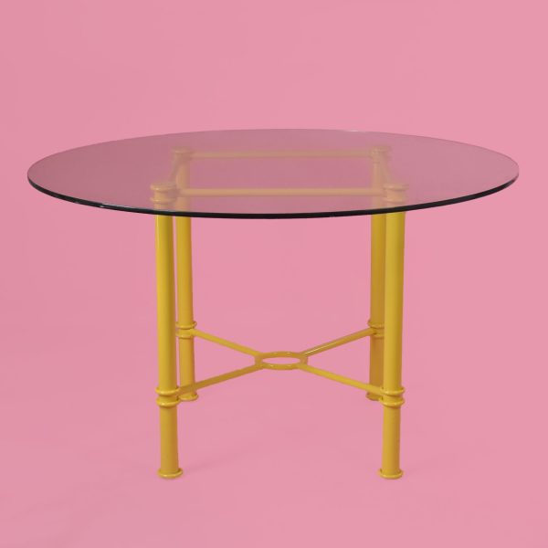 Mid Century Modern Yellow Dining Set