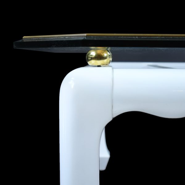 Ming Style Brass Accents Coffee Table