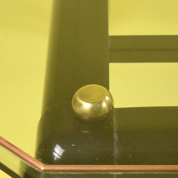 Ming Style Brass Accents Coffee Table
