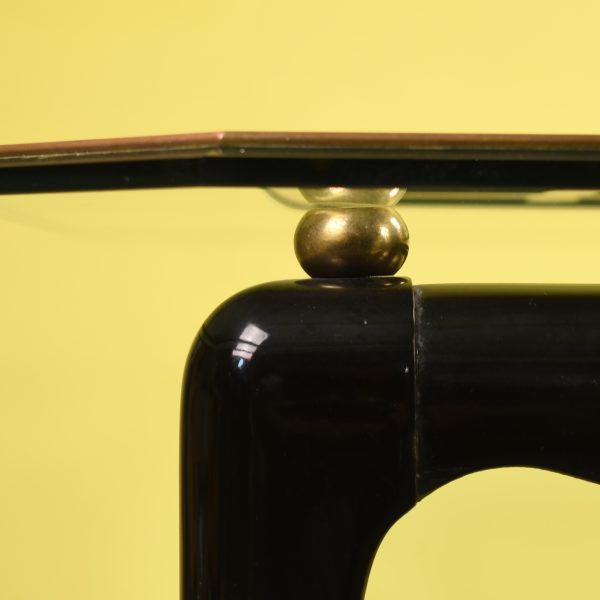 Ming Style Brass Accents Coffee Table