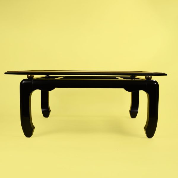 Ming Style Brass Accents Coffee Table
