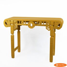 Ming Style Mustard Pagoda Console