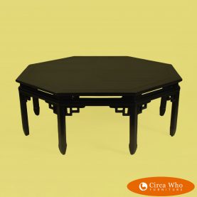 Ming Style Octagonal Black Coffee Table