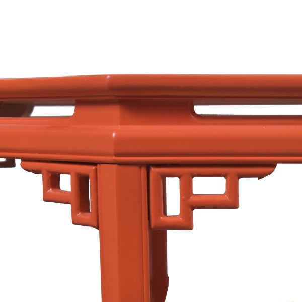 Ming Style Octagonal Orange Coffee Table