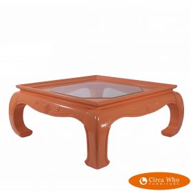 Ming Style Orange Coffee Table