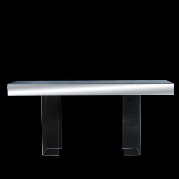 Mirror and Lucite Console Table